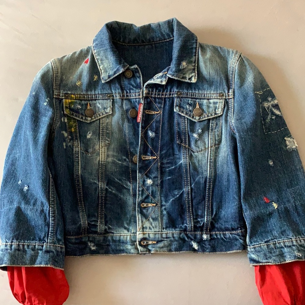 Dsquared cropped ladies denim jacket